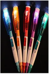 LED 손전등 다중 목적 볼 포인트 펜 귀여운 창조적 인 편지지 새로운 이상한 시그니처 글쓰기 노트 3D light7449131