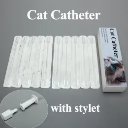 Housebreaking Cat Catheters with Stylet 3Fr End Hole 4Fr Side Holes Veterinary Supplies