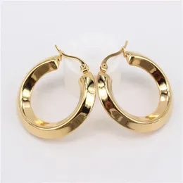 brincos grandes exagerados cor dourada moda feminina presente de ano aniversário 33mm 11g ofertas con envio gratis LH1093 240227