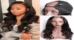 u parça peruk vücut dalgası insan saç perukları kadınlar için brezilya remy saçlar asmed ve boyanabilir7675855