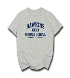 Fremde Dinge Hawkins High School Kurzarm-T-Shirts T-Shirts Baumwolljersey Jogger Größe S5XL6708488