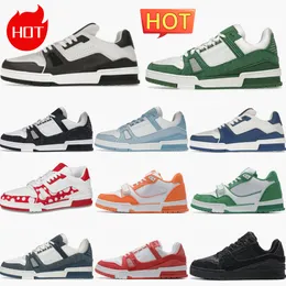 Designer Luxus Freizeitschuhe Geprägte Trainer Herren Damen Marke Louiseities Sneakers Triple White Sky Blue Abloh Schwarz Grün Denim Tennis ViutonitiEs Trainer S68