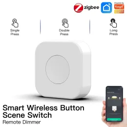 Kontrola Ihseno Tuya Zigbee Wireless Mini Switch One Key Button Scena Scena sterowania inteligentnym zdalnym sterowaniem automatyzacja domowa