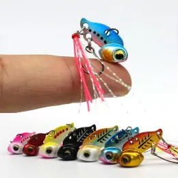 Lures 6pcs/pack mini metal VIB 3g/6g hard lures submerged sinking action vibration wobbler fishing lure bait