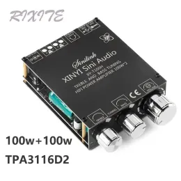 Amplifier XYT100H 100w+100w TPA3116D2 Bluetooth 5.0 Power Audio Amplifier Board Home Theater Amplifiers Stereo Treble And Bass Adjustment