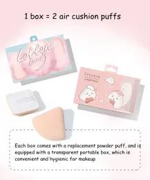 Puff 1Pack = 2st Everbab Marshmallow / Triangular Air Cushion Puff BB Cream Siktning Svamp Puff Soft Mjuk torr / våt användning Makeup Tool