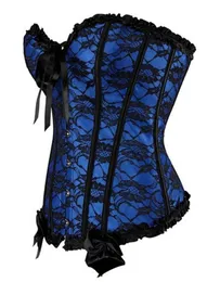 Aizen Women 039 S Lace Up Plus Size Overbust Corselet Corsets And Bustiers Top Sexy Lingerie Vintage Strapless Corset Floral B3798847