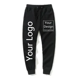 Pantolon DIY Logonuz veya Fotoğraf Sweatpants Özelleştirilmiş Logo Baskı Erkekleri Pantolon Pantolon Sokak Giyim Erkekleri Jogging Sportswear Jogger Trailsuit Pantolon