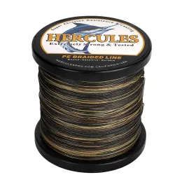 Lines Hercules Braided Fishing Line Sea Saltwater Fishing 12 Strands 100M 15 Color 100% PE Pesca Goods Super Strong Multifilament