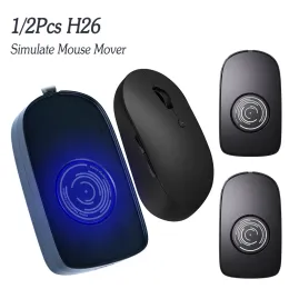 Mouse 12 pezzi mouse non rilevabile con movimento jiggler simulazione mouse wireless cablato compatibile per il risveglio del computer per mantenere il PC attivo