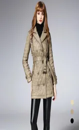 Women039s Trench Coats 2022 Fashion Winter Warm Parkas For Women Double Breasted Midlong England Style Female Cotton Overcoat8160437