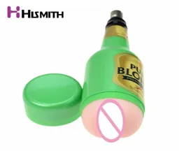 HISMITH Sex Machine Attachment Vagina Anal Male Masturbation Beer Sex Cup for Men Length 26cm Width 7cm Adult Sex Toys Y1910113383237