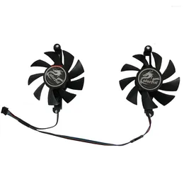 Computer Coolings 1 Set 75MM Diameter 88mm Mounting Holes Pitch Graphics Video Card Fan For AFOX Radeon RX 6500 XT VGA GPU Cooling