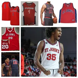 St. Johns Red Storm 44 Brady Dunlap 24 Zuby Ejiofor 2 Sadiku Ibine Ayo basketball jersey 35 Glenn Taylor Jr. 55 Drissa Traore 11 Joel Soriano 4 Nahiem Alleyne custom