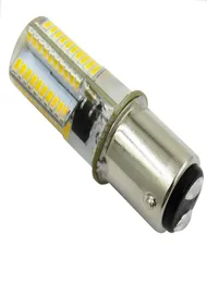 パック10 BA15D調光剤ミシンミシンLEDライトクールホワイトホワイトホワイトバルブ80 LED 3014 SMD AC 110V 220Vクリスタルランプ58884902