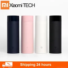 コントロール2020xiaomi mijia 350mlステンレス鋼水ボトル軽量サーモスバキュームミニカップキャンプトラベルポータブル断熱カップSP