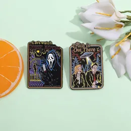 Broches periféricos de ficção científica de verdade criativa na série Teion de filmes estão lá, com emblemas de metal e alfinetes de acessórios personalizados