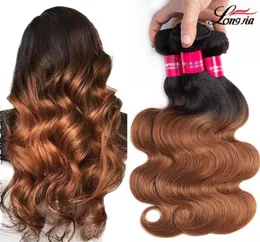 T1B30 Brazilian Body Wave Hair Ombre Wave Wave Virgin Bundles 100 Human Hair Extension52356181891325