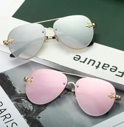 Nonor piloto óculos de sol para mulheres homens 2021 marca clássica designer vintage condução pequena abelha espelho óculos de sol zonnebril dames7616336