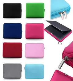 Mjukt bärbart fodral 13 tum Laptop Bag Zipper Sleeve Protective Cover Bärande fodral för iPad MacBook Air Pro Ultrabook Notebook Hand9709603