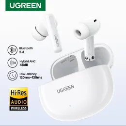 Kopfhörer UGREEN HiTune T6 ANC Kabelloser Kopfhörer Bluetooth 5.3 TWS Ohrhörer HiRes LDAC Hybrid Active Noise Cancelling für iPhone 15 Pro
