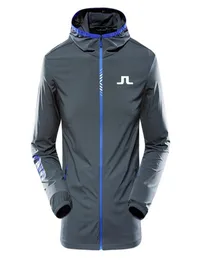 في الهواء الطلق men039s سترة الصيد سترة مقنعين J Lindeberg Golf Wear Summer Golf Jacket Men039S Protect