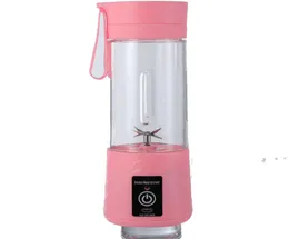 380ml Mini Taşınabilir Elektrik Meyve Makinesi Makinesi USB Şarj Edilebilir Smoothie Maker Blender Shake Saray Suyu Yavaş Sebze Araçları