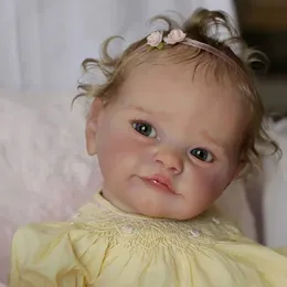 23Inch Reborn Doll Kit Tobiah with COA Original Size Lifesize Baby Unfinished Parts for Chirdren Birthday Gift 240223