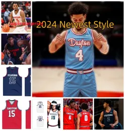 Dayton Flyers Basketball Jersey Javon Bennett Nate Santos Jaiun Simon Koby Brea Enoch Cheeks Evan Dickey Mens Młodzież Custom Szygowane koszulki Dayton 2024 Najnowsze