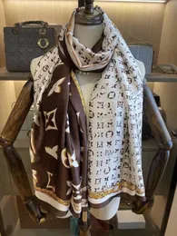 Seidenschal Designer Damen Herren Schal Pashmina Luxusschal Top Marke L Buchstabe Mode Frühlingsschal Klassischer langer Schal mit Monogrammmuster Ring Sciarpa 180 * 90 cm