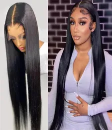 Princess Hair 13x4 Straight Lace Front Wig Black Colored Bows for Women4519839