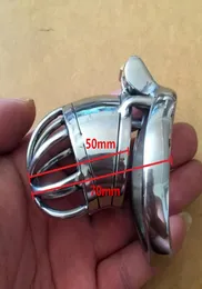 Cina nuovo design Piccolo dispositivo in acciaio inossidabile a lunghezza intera da 70 mm, gabbia per pene corta da 40 mm 45 mm 50 mm per BDSM9135197
