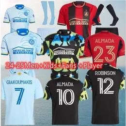 GIAKOUMAKIS 24 25 MLS Atlanta united soccer jerseys 2024 2025 WILEY ALMADA LENNON Man Player Version United Home Away third ARAUJO DAMM Football Shirt Men Kids Kit 4XL