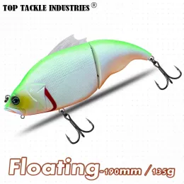 Przynęta CF Przynęta Łowotość Pływająca pływanie 190 mm 135G Kolor 17 Wibracje Bezpośrednie przynęty twarde przynęty Crankbait połączone wędkarstwo