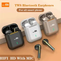 ヘッドフォンオリジナルMzymi J18ワイヤレスBluetoothヘッドフォンInear Earbud Wireless BluetoothヘッドセットミュージックヘッドフォンMijia用マイク