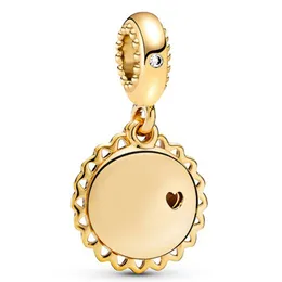 Jewelry Beaded Charm Gold Plated Love Bell Pendant Diy Bracelets Necklace Accessories Boutique Designer Jewelry Components Wholesale