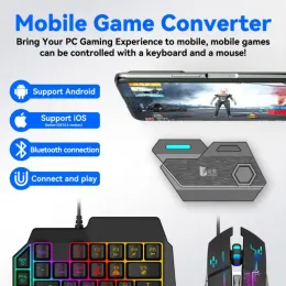 GamePADS Controller för PUBG Gaming Keyboard Mouse Converter Kit Plug och Paly GamePad Bluetooth Mobil Controller för iOS Android -spel