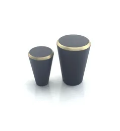 Modern Solid Brass Black cabinet Furniture handle drawer cupboard knobs with screws2839981