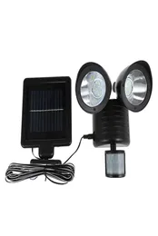 رأس مزدوج Motion Motion Sensor Light 22 LEDS Solar Lamp for Garden Garden Emergency الطوارئ الأضواء Spotlight Wall Lights4614222