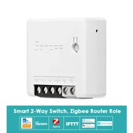 Controle sonoff zbmini interruptor inteligente de automação de controle bidirecional zigbee2mqtt disponível funciona com ewelink zbbridge smartthings alexa hub