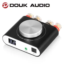 Alto-falantes Douk Audio Q10 Mini Digital AUX / Amplificador Óptico Bluetooth 5.0 Receptor HiFi Classe D Power Amp para Home Speaker