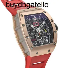 RicharSmill Watch Top Clone Swiss Mechanical Movement Felipe Massa Big Date Chronometer RM01126NB