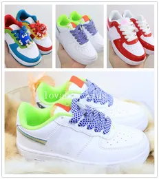 Kids Shoes Kids Sneakers Designer White Shoes Children Boys Girls Trainers Youth Sports Athletic Shoes Red Blue Green With Box