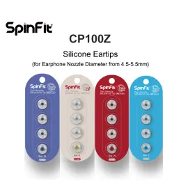 アクセサリーspinfit cp100zシリコンの耳のヒントは、真のワイヤレスイヤホン用の360度の自由回転を特許取得済み