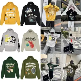 Kırık Gezegen Hoodies Grafik Tee Tasarımcı Baskılı Erkek Y2K Hoody 3D Köpük Graffiti Mektup Kazak Hip Hop Harajuku Sweatshirt Külot Kadınlar Uzun Kollu Set