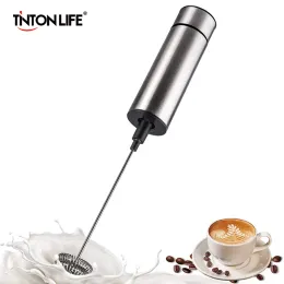 Tools TINTON LIFE Electric Milk Frother Kitchen Drink Foamer Mixer Stirrer Coffee Cappuccino Creamer Whisk Frothy Blend Egg Beater