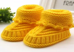 Cute Handmade Newborn Baby Infant Boys Girls Crochet Knit Booties Casual Crib Shoes F28 Baby Shoes7849091