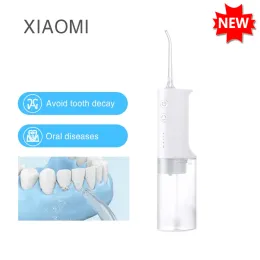 Control XIAOMI MIJIA Oral Irrigator Dental Irrigator Teeth Water Flosser bucal tooth Cleaner waterpulse 200ML 1400/min Cleaning MEO701
