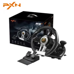 Wheels PXN V3 Racing Steering Wheel with Pedals Vibration Volante Gaming Wheel For PC/PS3/PS4/Xbox One/Xbox Series S/X /Nintendo Switch