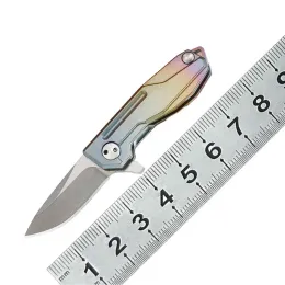 Tools Titanium Alloy Mini Folding Knife Portable EDC MultiFunction Tool Keychain Pendant Unboxing Cutter Outdoor Camping Equipment